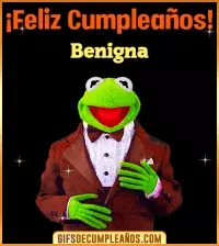 Meme feliz cumpleaños Benigna